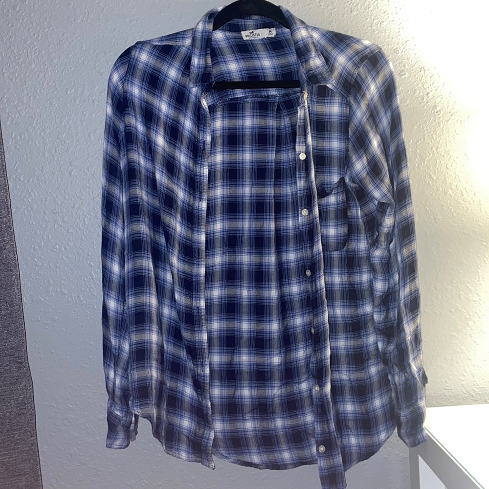 Hollister Blue Flannel